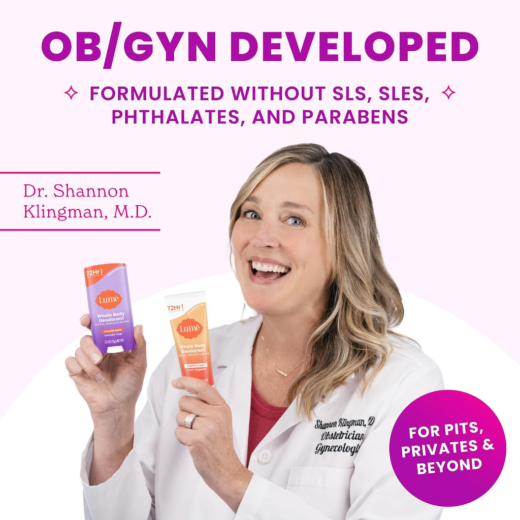 Lume Acidified Body Cleansing Bar - 24 Hour Odor Control - Removes Odor Better than Soap